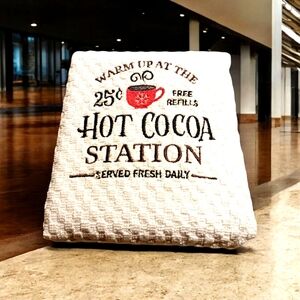 Embroidered Waffle Towel